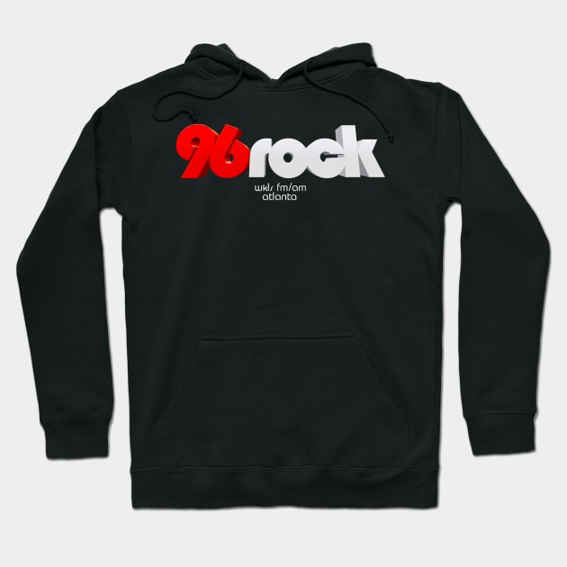 WKLS 96 Rock Atlanta 3D Hoodie by RetroZest